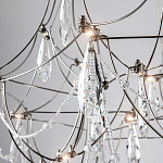 Люстра с каркасом из тонких металлических нитей и хрустальными подвесками Crystal Metal Threads Chandelier 60 варинант исполнения - 2 | Loft Concept в Челябинске