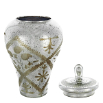 Ваза из стекла с крышкой и декоративными узорами Chinoiserie Ceramics варинант исполнения - 1 | Loft Concept в Челябинске