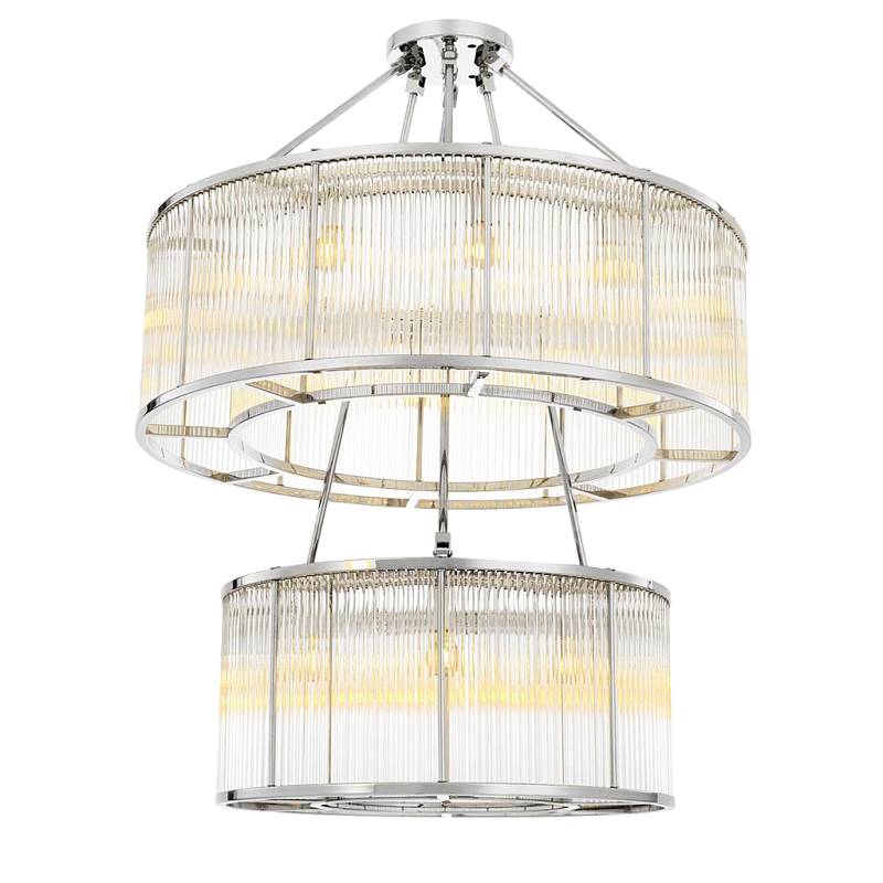 Люстра Chandelier Bernardi Nickel Никель Прозрачный в Челябинске | Loft Concept 