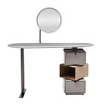 Консоль с зеркалом и  3-мя вращающимися ящиками Eloida варинант исполнения - 1 | Loft Concept в Челябинске