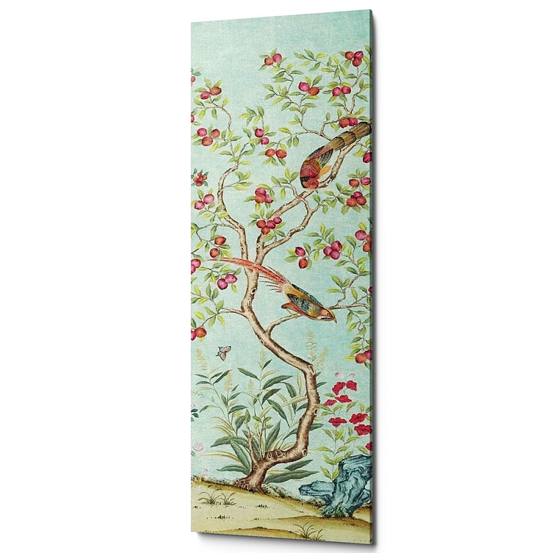 Постер Blue Chinoiserie 2 Голубой пастельный Постер Blue Chinoiserie 2 Голубой пастельный в Челябинске | Loft Concept