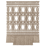 Панно на стену плетеное Макраме бежевый цвет  варинант исполнения - 13 | Loft Concept в Челябинске