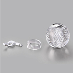 Настольная лампа с прозрачным шарообразным плафоном на цилиндрической подставке Crystal Globule варинант исполнения - 7 | Loft Concept в Челябинске