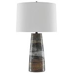 Настольная лампа с конусовидным тканевым абажуром Rock варинант исполнения - 1 | Loft Concept в Челябинске