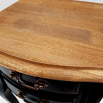 Тумба прикроватная из массива березы с 2-мя ящиками в стиле прованс Vintage варинант исполнения - 6 | Loft Concept в Челябинске