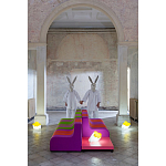 Дизайнерский кофейный стол на круглых ножках Poltronova T02 Pink Coffee Table варинант исполнения - 10 | Loft Concept в Челябинске