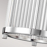 Подвесной светильник цвета хром с рифленым стеклянным цилиндрическим плафоном в современном стиле Feiss варинант исполнения - 6 | Loft Concept в Челябинске