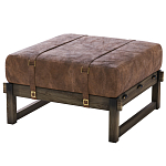 Пуф Duncan винтажная коричневая кожа  варинант исполнения - 2 | Loft Concept в Челябинске