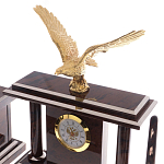 Настольный письменный набор из природного камня обсидиана с декором в виде орла Golden Eagle варинант исполнения - 2 | Loft Concept в Челябинске