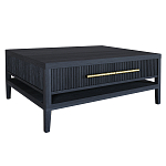 Кофейный стол Primo с двумя ящиками Черный дуб варинант исполнения - 9 | Loft Concept в Челябинске