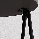 Стол приставной с 2-мя круглыми столешницами цвета антрацит ESSEL SIDE TABLE ANTHRACITE варинант исполнения - 1 | Loft Concept в Челябинске