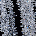 Люстра многоярусная с каркасом из металла и прозрачными подвесками FAIRYTREE Light варинант исполнения - 7 | Loft Concept в Челябинске