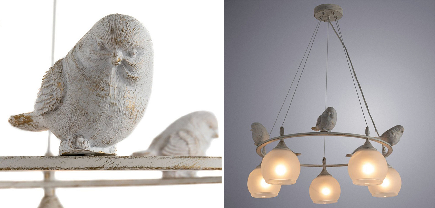 Люстра Provence Bird Chandelier white Люстра Provence Bird Chandelier white - Loft-Concept в Челябинске