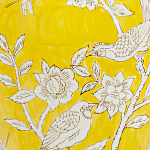 Настольная лампа желтая с изображением белых птиц Flight Among Acacia варинант исполнения - 6 | Loft Concept в Челябинске