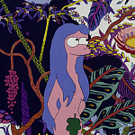 Homer Simpson in Paradise картина акрил на холсте варинант исполнения - 2 | Loft Concept в Челябинске