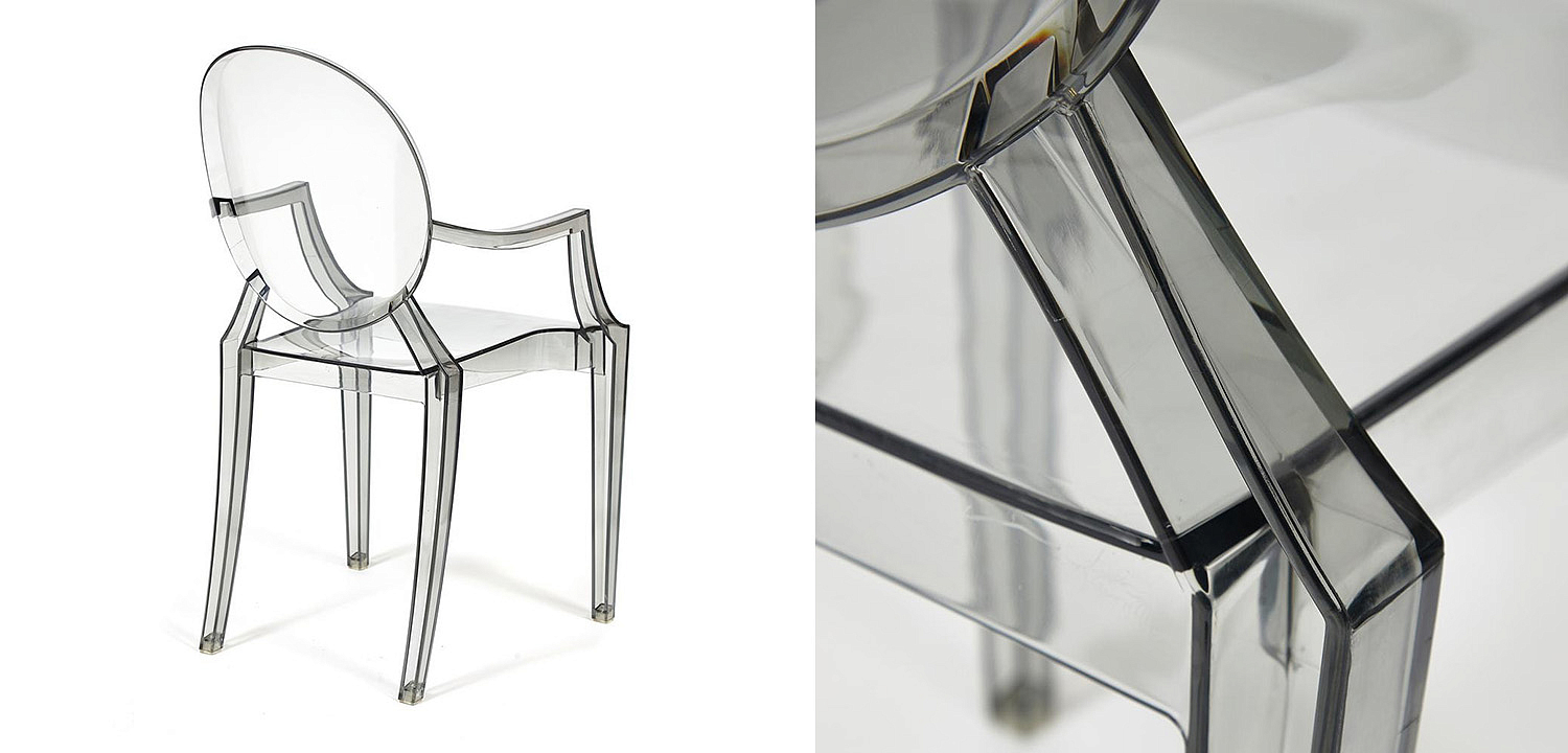 Стул Transparent Chair серый Стул Transparent Chair серый - Loft-Concept в Челябинске