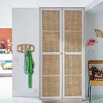 Шкаф с двумя дверцами из плетеного ротанга Tomio Wicker Furniture варинант исполнения - 9 | Loft Concept в Челябинске