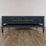 Кофейный стол Primo с двумя ящиками Черный дуб варинант исполнения - 2 | Loft Concept в Челябинске