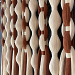 Дизайнерский Декор на стену с кисточками из хлопковых нитей wall panel Thread brushes варинант исполнения - 2 | Loft Concept в Челябинске