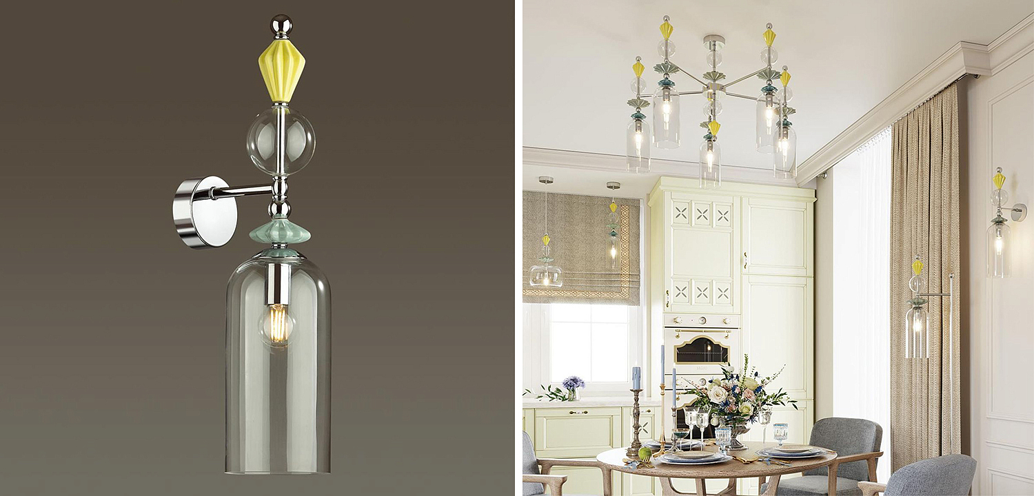 Бра Iris Glas wall lamp B chrome Бра Iris Glas wall lamp B chrome - Loft-Concept в Челябинске