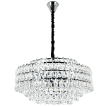 Люстра с хрустальными подвесками в виде капель Antoine Crystal Drops Chrome Chandelier 16 варинант исполнения - 2 | Loft Concept в Челябинске