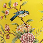 Настольная лампа желтая с изображением птиц Slip Away варинант исполнения - 6 | Loft Concept в Челябинске