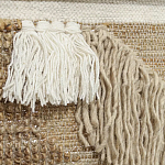 Панно из шерсти и хлопка с узором Beige Calista Cascade варинант исполнения - 3 | Loft Concept в Челябинске