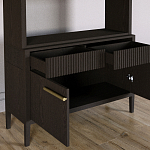 Стеллаж Primo с ящиками Темный орех варинант исполнения - 6 | Loft Concept в Челябинске