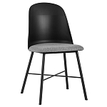 Стул из прочного пластика на металлическом основании Anora Black варинант исполнения - 1 | Loft Concept в Челябинске