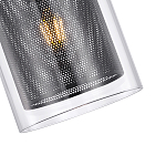 Подвесной светильник с сетчатым металлическим плафоном цилиндрической формы черный Metal Mesh варинант исполнения - 4 | Loft Concept в Челябинске