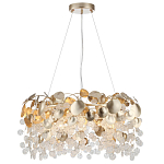 Люстра с декоративными подвесками из прозрачного стекла в форме монеток FAIRYTREE Light варинант исполнения - 7 | Loft Concept в Челябинске