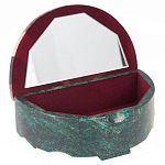 Шкатулка с мозаикой из натурального камня змеевик Stone Casket варинант исполнения - 2 | Loft Concept в Челябинске