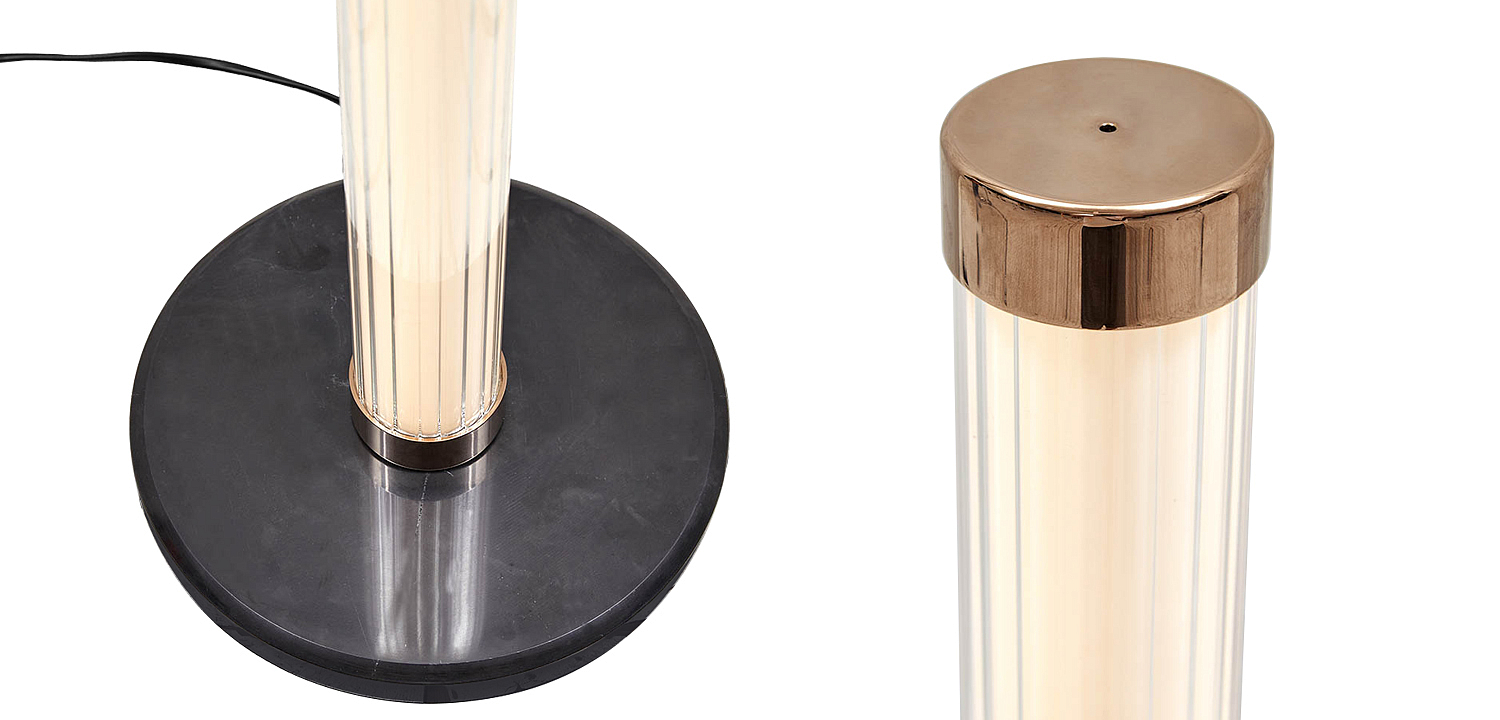 Дизайнерский торшер CANVAS GLASS TUBE FLOOR LAMP Дизайнерский торшер CANVAS GLASS TUBE FLOOR LAMP - Loft-Concept в Челябинске