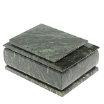 Шкатулка с зеркалом из натурального камня змеевик Stone Casket варинант исполнения - 5 | Loft Concept в Челябинске