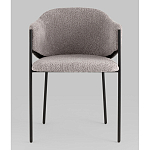 Стул Brace букле серый варинант исполнения - 4 | Loft Concept в Челябинске