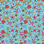 Stiletto Sideboard Blue nautical print варинант исполнения - 1 | Loft Concept в Челябинске