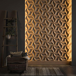 Гипсовая 3D панель с принтографией PM-46 варинант исполнения - 2 | Loft Concept в Челябинске