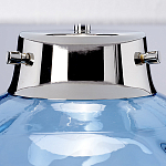 Настольная лампа с шарообразным прозрачным основанием из цветного переработанного стекла и белым цилиндрическим абажуром Elstead Lighting варинант исполнения - 8 | Loft Concept в Челябинске