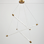 Светодиодная люстра Trumpet Tube Brass  варинант исполнения - 4 | Loft Concept в Челябинске