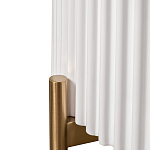 Тумбочка белая круглая с мраморной столешницей Thoroughbass варинант исполнения - 3 | Loft Concept в Челябинске