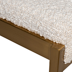 Стул барный букле бежевый с каркасом цвета матовое золото Tactility варинант исполнения - 3 | Loft Concept в Челябинске