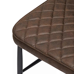 Стул с темно-коричневой обивкой из экокожи Benderson варинант исполнения - 6 | Loft Concept в Челябинске