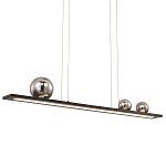 Светодиодная линейная люстра IONA Сhandelier black 103 варинант исполнения - 1 | Loft Concept в Челябинске