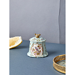 Шкатулка голубого цвета с рисунком и состаренным эффектом Eden Garden варинант исполнения - 7 | Loft Concept в Челябинске