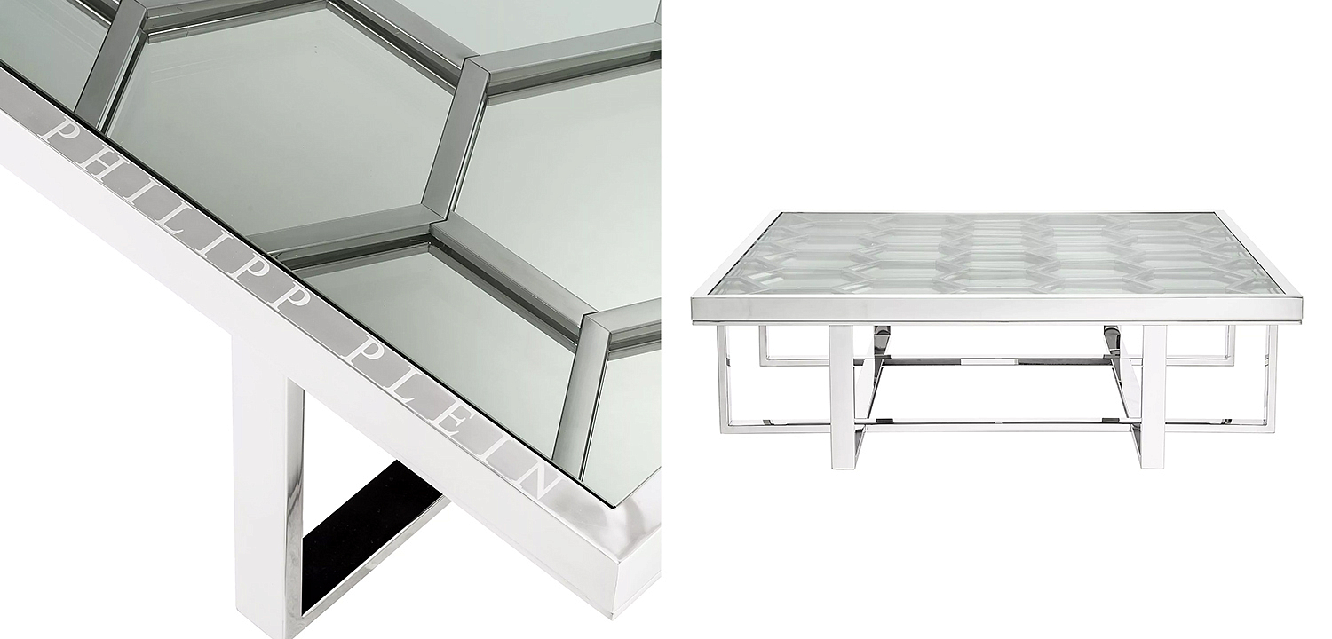 Кофейный стол Philipp Plein Coffee Table Skeleton Chrome Кофейный стол Philipp Plein Coffee Table Skeleton Chrome - Loft-Concept в Челябинске