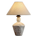 Настольная лампа с керамическим фактурным основанием и тканевым абажуром Eastern Tale варинант исполнения - 1 | Loft Concept в Челябинске