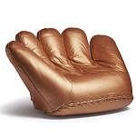 Дизайнерское кожаное кресло в форме руки Poltronova Joe Gold  Armchair варинант исполнения - 2 | Loft Concept в Челябинске