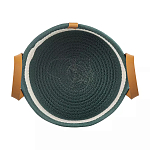 Корзина для хранения с ручками Interlacement Green  варинант исполнения - 1 | Loft Concept в Челябинске