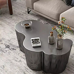 Дизайнерский журнальный стол зеркальный волнистой формы Gytep варинант исполнения - 3 | Loft Concept в Челябинске