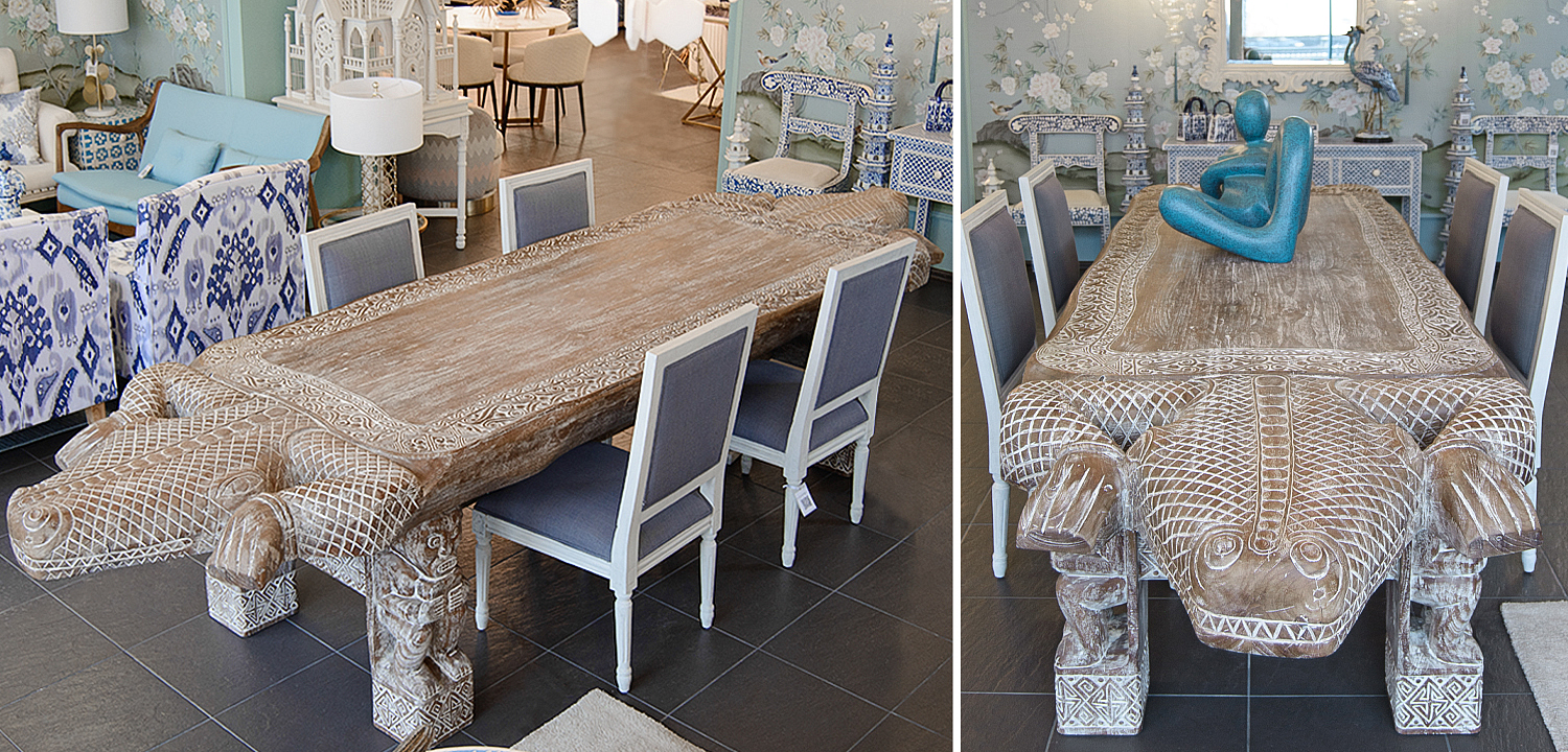 Большой обеденный стол Crocodile dining table ручная работа Большой обеденный стол Crocodile dining table ручная работа - Loft-Concept в Челябинске